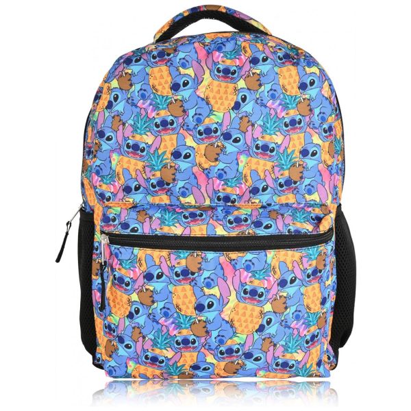 ectq2xb6g5j90b_0 jpg - Mochila Escolar Infantil 40cm Disney Lilo para Meninos e Meninas, Azul