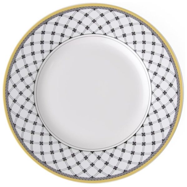 ectq3558c0000b_0 jpg - Prato para Salada de 22 cm, Mais Elegância em Sua Mesa com Formato Redondo e Material de Porcelana Premium, Villeroy Boch, Branco, Cinza e Amarelo