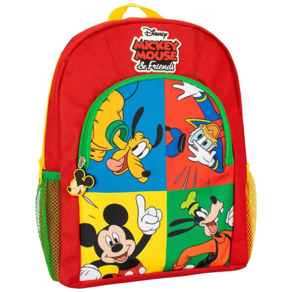 ectq3kpv2vb80b_0 jpg - Mochila Escolar Infantil 35cm Disney Mickey Mouse, Pluto, Donald e Duck, Vermelha