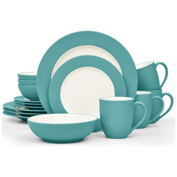 ectq49lkncgc0b_0 jpg - Aparelho de Jantar para Todas as Ocasiões, Elegância e Sofisticação para Sua Mesa com 16 Peças, Formato Redondo e Material de Cerâmica, Noritake, Azul Turquesa