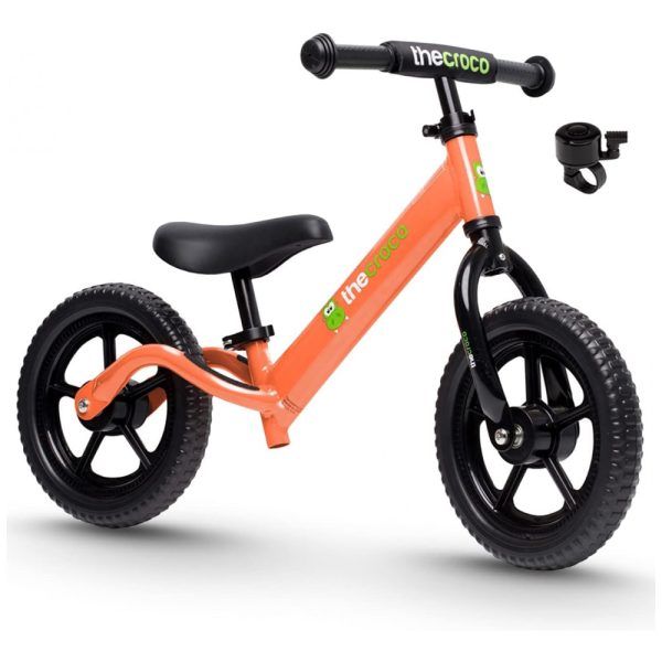 ectq4h1bstp70b_0 jpg - Bicicleta Infantil sem Pedal Ultra Leve e Resistente para Crianças de 2 a 5 Anos, Croco, Laranja