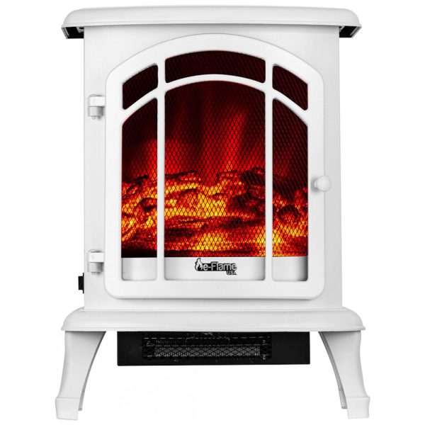 ectq54v5zq180b_0 jpg - Lareira Elétrica com Chamas 3D Ajustáveis, 5200 BTU, 110v, e Flame USA, Branca