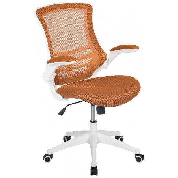 ectq5x5xchx70b_0-1 jpg - Cadeira de Escritório Ergonômica Giratória com Encosto Médio, FLASH FURNITURE BL X 5M WH TAN GG, Marrom