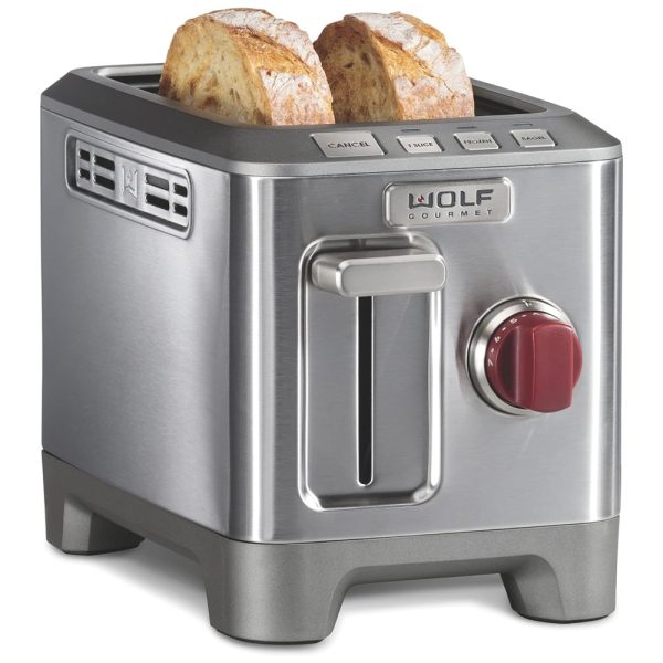 ectq68dy3f4b0b_0 jpg - Torradeira 2 Fatias com Fendas Extra Largas, Seletor de Tonalidade, Configurações para Bagel e Descongelamento, 110V 800W, WOLF GOURMET, Prata