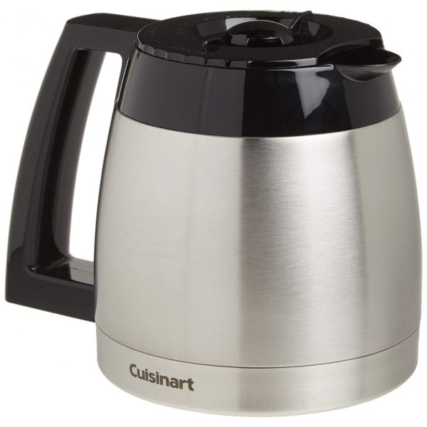 ectq6lrri1000b_0 jpg - Jarra, Copo para Cafeteira, capacidade de 2,8 mL ou 10 xícaras, CUISINART DGB 600RC, Preto