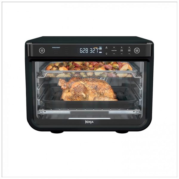 ectq7591h6cc0b_0 jpg - Forno Elétrico 8 em 1 com Função Air Fryer, 110V 1800W, Ninja DT202BK, Preto