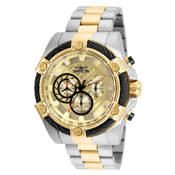 ectq81552_vni_0 jpg - Relógio Masculino de Quartzo Bolt, Invicta 25518, Prata e Dourado