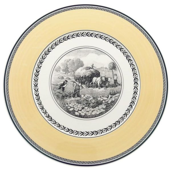 ectq8458c0000b_0 jpg - Prato para Jantar de 30 cm, Elegância e Praticidade em Sua Mesa com Formato Redondo e Material de Porcelana, Villeroy Boch, Amarelo, Branco e Cinza