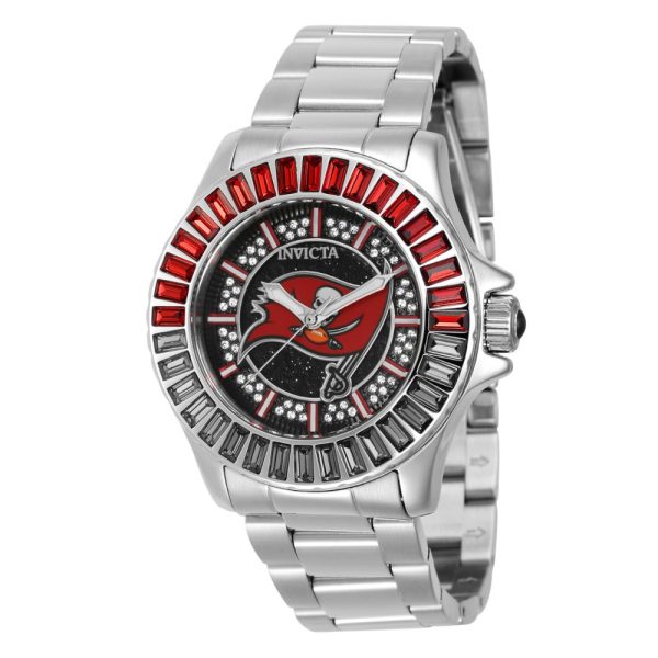 ectq85024_vni_0-1 jpg - Relgio feminino Tampa Bay Buccaneers NFL 38mm em ao inoxidvel 42058, da marca Invicta.