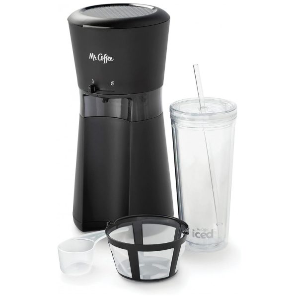 ectq8gxk27l80b_0 jpg - Máquina de Café Gelado com Copo de 650 mL e Filtro Reutilizável, 110V, Mr. Coffee, Preta