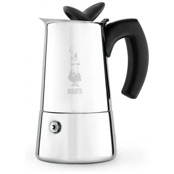 ectq8lp2h6100b_0-1 jpg - Cafeteira de Café Expresso Manual Italiana 2 Xícaras, Bialetti Musa, Aço Inoxidável