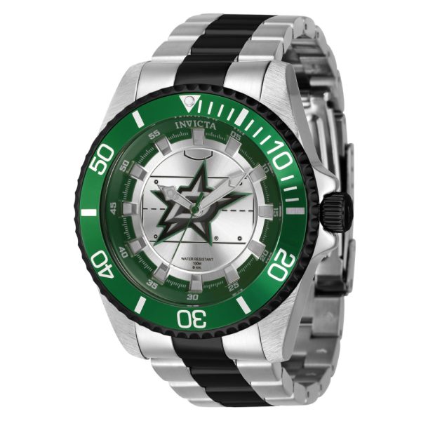 ectq94224_gz_vni_0 jpg - Relgio Masculino Invicta NHL Dallas Stars de 47mm em Ao com Design Preto e Prata ZG 42249