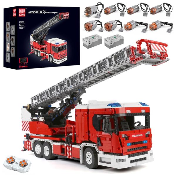 ectq99zq7cdc0b_0 jpg - Kit de Construção Caminhão de Combate a Incêndio com 4886 Peças e Controle Remoto para Crianças e Adultos, Mould King, Vermelho