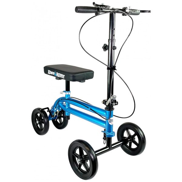 ectqb5tfw4970b_0 jpg - Economy Joelho Scooter Alternativa de muleta com andador de joelho direcionável com sistema de frenagem duplo em azul metálico, KNEEROVER