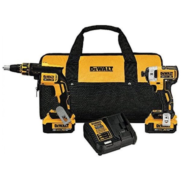 ectqbc297zl10b_0 jpg - Kit Chave de Impacto e Parafusadeira por Hora com 2 Baterias 20V, Carregador, Bolsa de Transporte, DEWALT DCK267M2, Amarelo