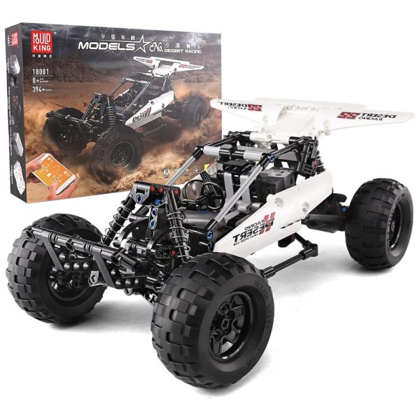 ectqbglgpgf90b_0 jpg - Kit de Construção Carro Desert Racing 18001 Off Road de Corrida com 394 Peças e Controle Remoto para Crianças e Adultos, Mould King, Branco