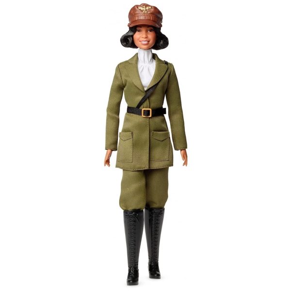 ectqbh9lvp9b0b_0 jpg - Boneca Barbie Inspirada em Bessie Coleman Colecionável Vestida com Traje de Aviador com Capacete e Óculos de Proteção