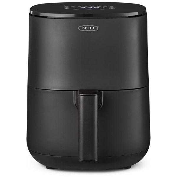 ectqblfr72p80b_0 jpg - Fritadeira Elétrica AirFryer 2.9L com Painel Digital e Temporizador, 1400W, 110V, BELLA 17276, Preto