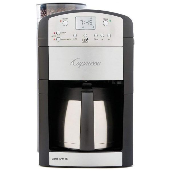 ectqcrr0gq200b_0-1 jpg - Cafeteira Elétrica Programável 2.4L em Aço Inoxidável com Painel Digital, 1000W, 110v, CAPRESSO 465.05, Preto