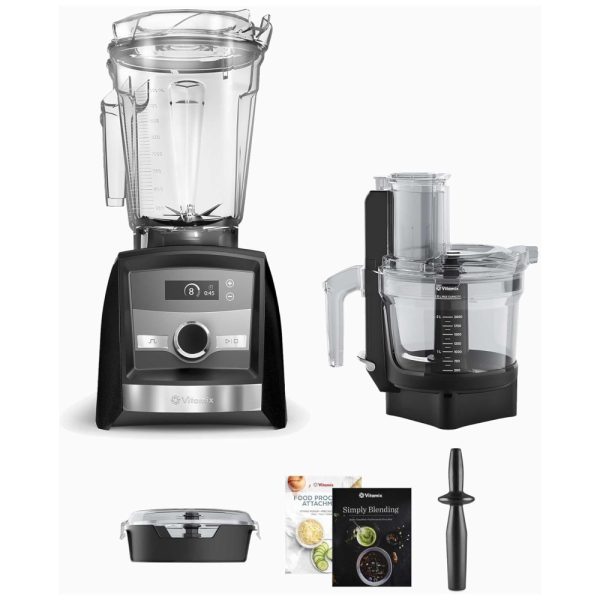 ectqdbbllx7c0b_0 jpg - Liquidificador e Processador de Alimentos 1,8L com 10 Velocidades e Lâminas em Aço Inoxidável, 110V 1500W, Vitamix Ascent Series A3300, Preto