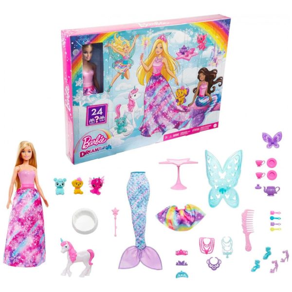 ectqdt7ccln90b_0 jpg - Caixa Surpresa Barbie Dreamtopia Fairytale com Boneca Barbie e 24 Acessórios Surpresa, HGM66