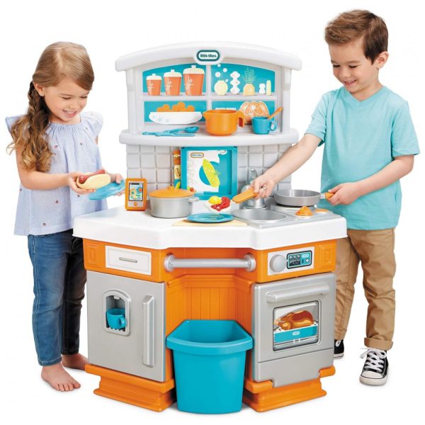 ectqdtdr6nw70b_0-1 jpg - Cozinha Infantil com Sons Reais de Cozinha e Acessórios para Crianças a Partir de 3 Anos, LITTLE TIKES 652868, Laranja