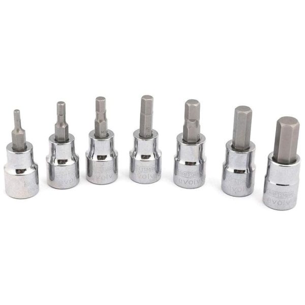 ectqeisgrca00b_0 jpg - Crasftsman Kit de Chaves Soquetes HEX BIT 7 Peças, CRAFTSMAN 10058, Prateado