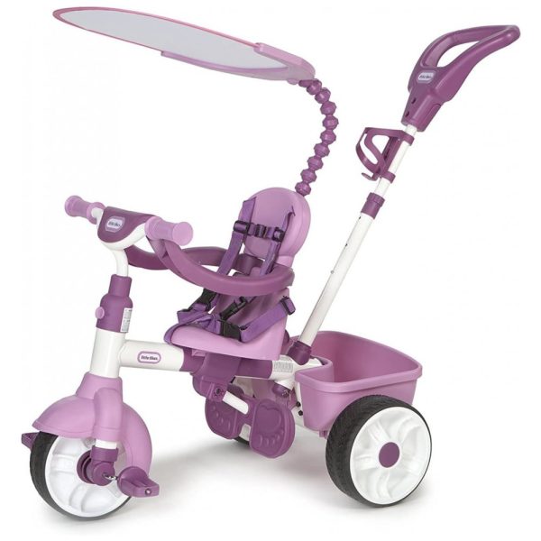 ectqeks5epe00b_0 jpg - Triciclo Reclinável Infantil 4 em 1 para Passeio com Alça Ajustável, Roxo, LITTLE TIKES 634307E4, Violeta