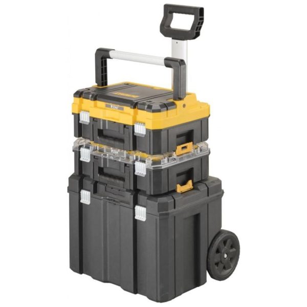 ectqf1t5blg70b_0 jpg - Caixa de Ferramentas Organizadora com Rodas e Compartimentos, DEWALT DWST60404, Preto