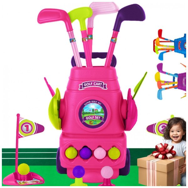 ectqffz7vlz90b_0 jpg - Conjunto de Tacos de Golfe Infantil com 6 Bolas para Crianças de 2 a 4 Anos, ToyVelt, Rosa