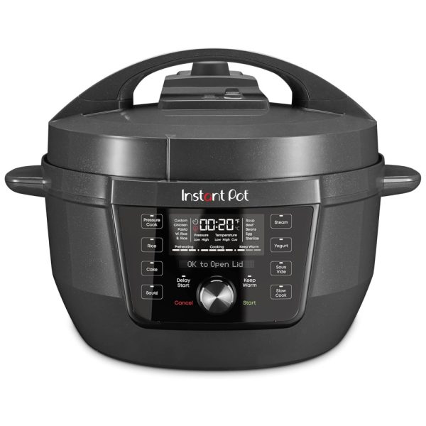 ectqfm6nxzzb0b_0 jpg - Panela de Pressão Elétrica 7 Litros 7 em 1 com Maior Superfície de Cozimento e Liberação de Vapor WhisperQuiet, 110 1400W, Instant Pot, Preta