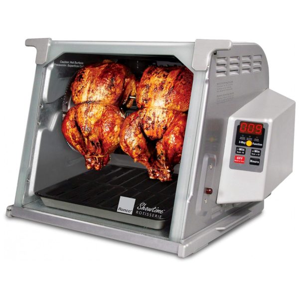 ectqg8bbsq1b0b_0 jpg - Churrasqueira Grill Rotisserie com Temperatura Ajustável e 3 Modos, 110V 1500W, Ronco, Cinza