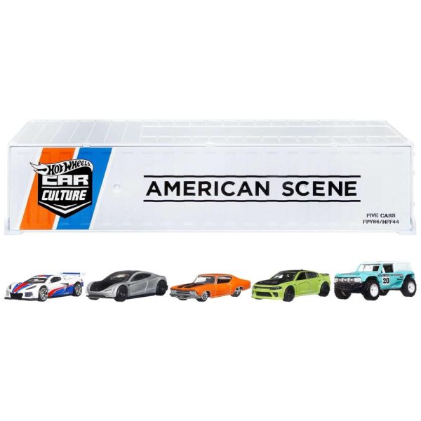 ectqgjmkrfc90b_0 jpg - Conjunto de 5 Carros Americanos em Escala 1 64, Hot Wheels Premium Car Culture, Mattel