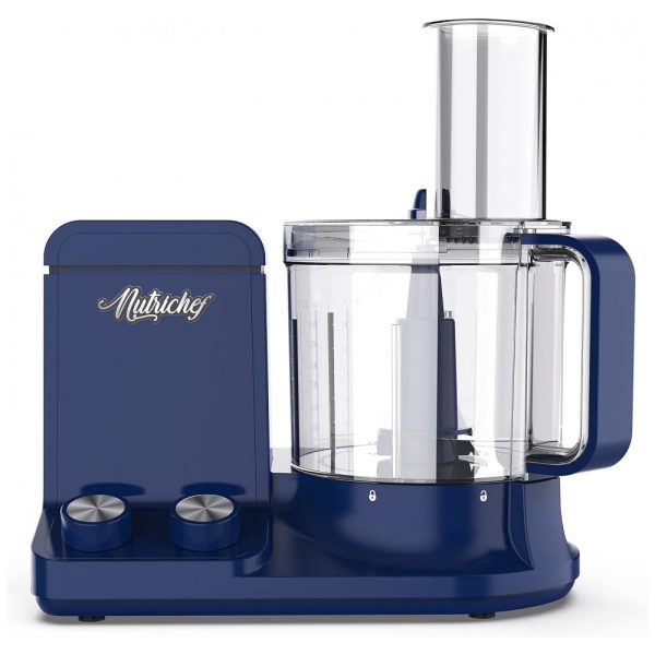 ectqgpk3k1290b_0-1 jpg - Processador de Alimentos 12 xícaras com Acessórios, 110V 600W, NutriChef NCFPBLU, Azul