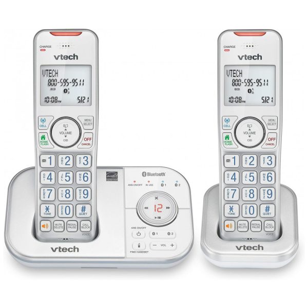 ectqgv5syp680b_0 jpg - Telefone sem Fio com Bluetooth, Secretária Eletrônica, 2 Aparelhos, VTECH VS112 27, Branco