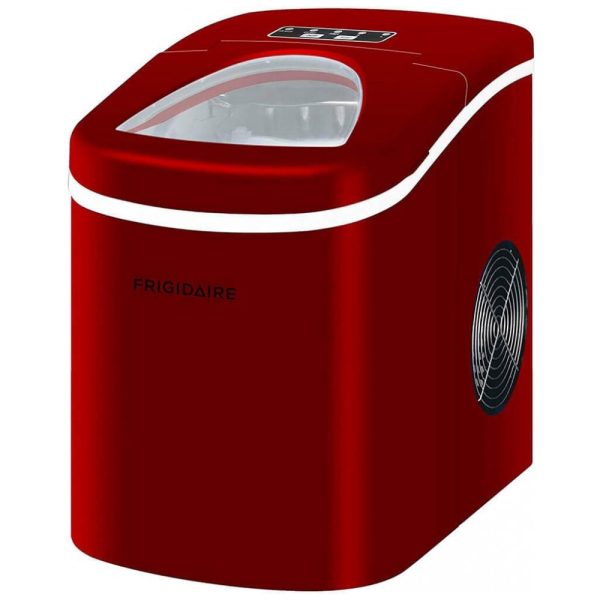 ectqih3mfbd10b_0 jpg - Máquina de Gelo, Portátil, Produz 12kg, Dia 9 Cubos, 6 12min, 110v, FRIGIDAIRE EFIC108 RED, Vermelho