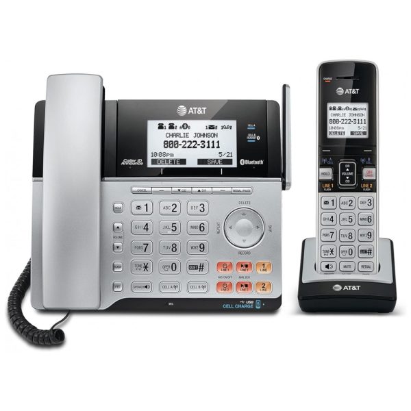 ectqiw7q8il00b_0 jpg - Telefone sem Fio com Secretária Eletrônica, 2 Unidades, ATT TL86103, Cinza