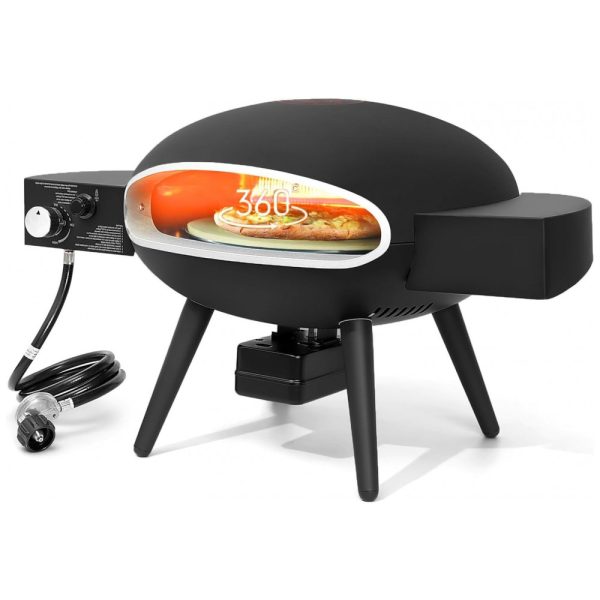 ectqj1dgt8kb0b_0 jpg - Forno de Pizza a Gás Portátil com Sistema de Autorrotação e Ignição Elétrica , Amopatio, Preto