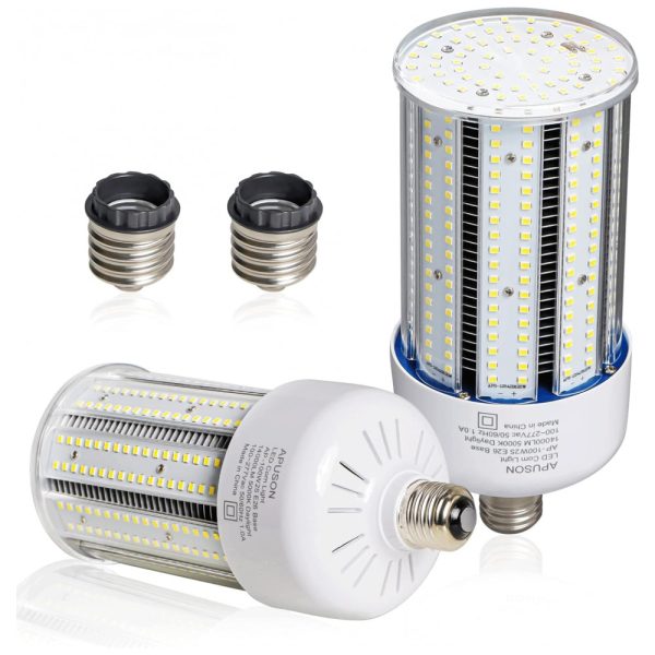 ectqj8n5525b0b_0 jpg - Lâmpada LED, 100W, 14000 Lumens, 5000K Branca com Base E26 E39, 2 Unidades, APUSON AP 100W2S, Branco