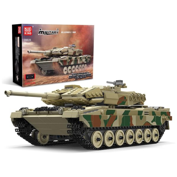 ectqjbhg195c0b_0 jpg - Kit de Construção Tanque Leopard 2 modelo MOC 20020 com 1091 Peças para Crianças e Adultos, Mould King, Marrom e Verde