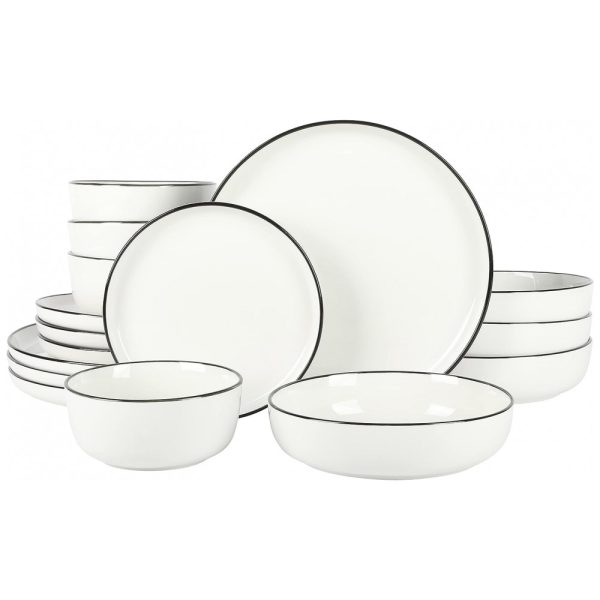 ectqjnj4g8hb0b_0-1 jpg - Aparelho de Jantar com 16 Peças em Porcelana, Borda Preta, Gibson Home Oslo, Branco