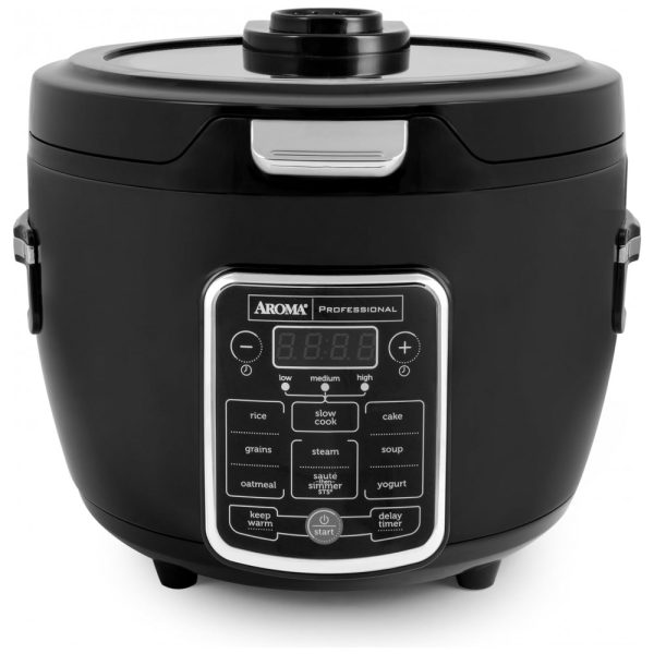 ectqjq2973w70b_0 jpg - Panela de Arroz Elétrica 2.4L 11 Programas 700W, 110v, AROMA ARC 1230B, Preto