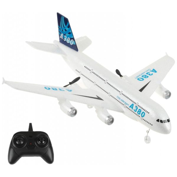 ectqk3ztydf80b_0 jpg - Avião de Controle Remoto A380, 2.4G Design 2CH, Idade Recomendada 14, IHOBBY RC, Branco