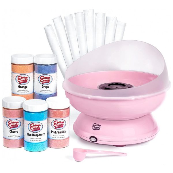 ectqk49bqz170b_0 jpg - CC1000 S Máquina de Algodão Doce Elétrica Profissional com 5 Pacotes de Açúcar, 110v, COTTON CANDY EXPRESS 6009CCE, Rosa