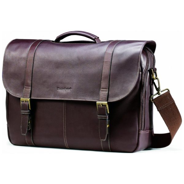 ectqk8tvax400b_0 jpg - Bolsa Mensageiro de Couro Natural para Laptop, SAMSONITE 45798 1139, Marrom