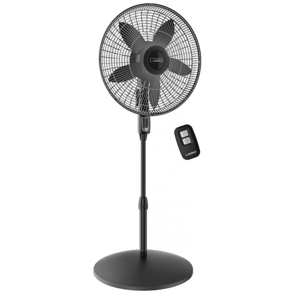 ectqkk3242v80b_0 jpg - Ventilador de Piso com Altura Ajustável, Controle Remoto e 4 Velocidades, 110V 71W, Lasko S1844018, Preto