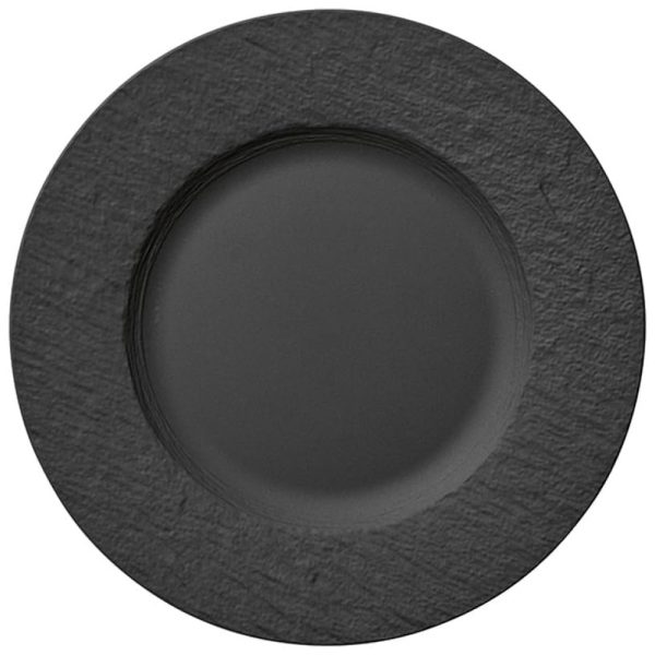 ectqkqvchmj70b_0 jpg - Prato Raso para Jantar em Porcelana, Villeroy Boch, Preto