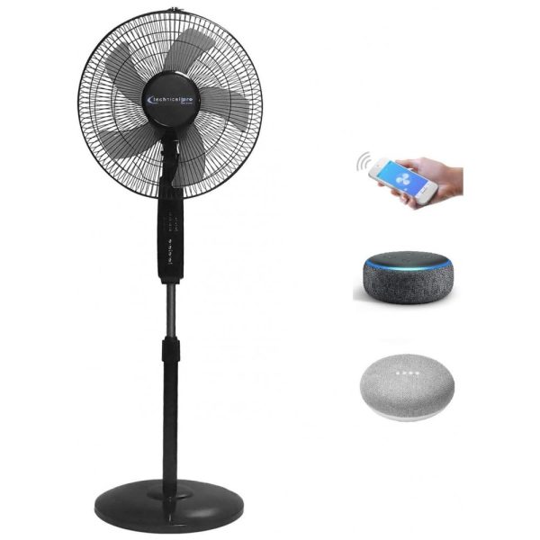 ectql4qx6mr70b_0 jpg - Ventilador de Mesa Portátil Compatível com Alexa e Temporizador de 7 Dias, 110v, TECHNICAL PRO, Preto