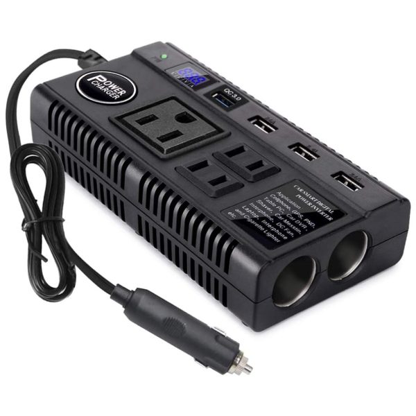 ectqlm6kf5c70b_0 jpg - Inversor de Potência 120W DC 12V 24V para AC 3 Tomadas AC 4 Portas USB, 110v, ANSEE 5823908484, Preto