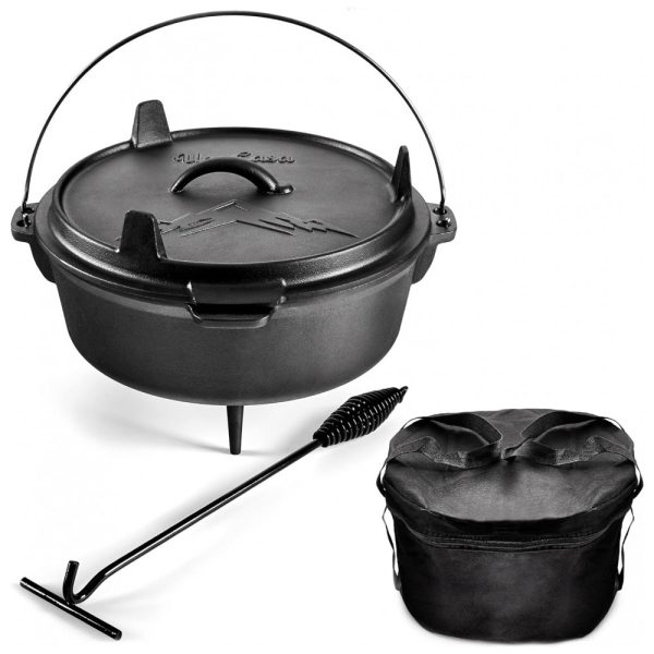 ectqlrdd6xw70b_0 jpg - Panela de Ferro Fundido 6L Pré Temperada, com Alça de Metal, UNO CASA, Preto